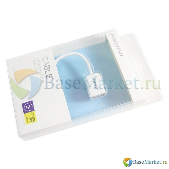 

Кабель BaseMarket для OTG USB - microUSB (Pisen) (белый)