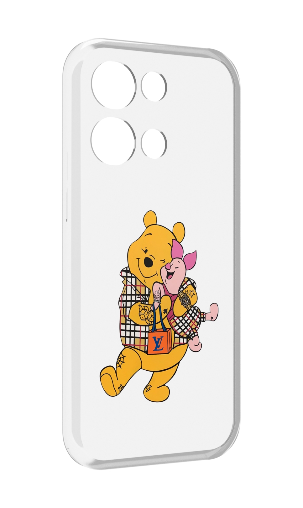 

Чехол MyPads модный-медведь-из-винни-пуха для OPPO Reno8 Pro, Прозрачный, Tocco