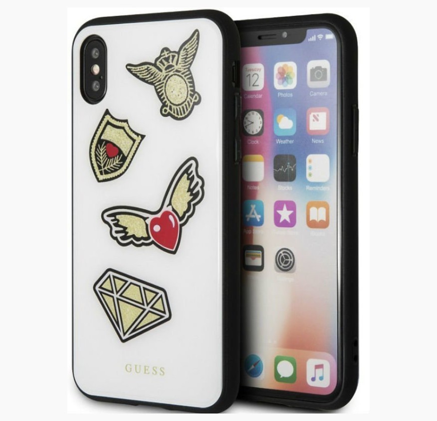 фото Чехол cg mobile guess iconic acrylic iphone x/xs белый