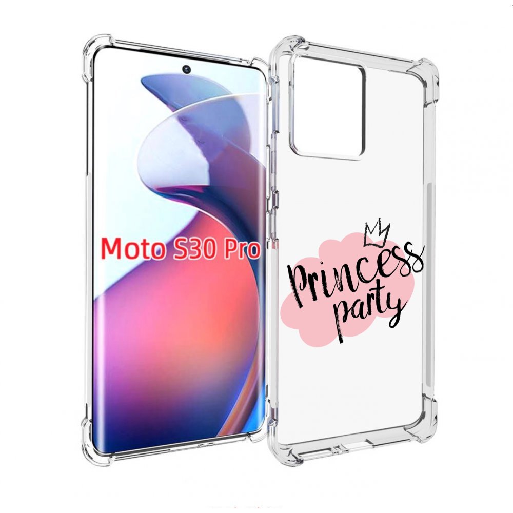 

Чехол MyPads принцессная-вечеринка для Motorola Moto S30 Pro, Прозрачный, Tocco