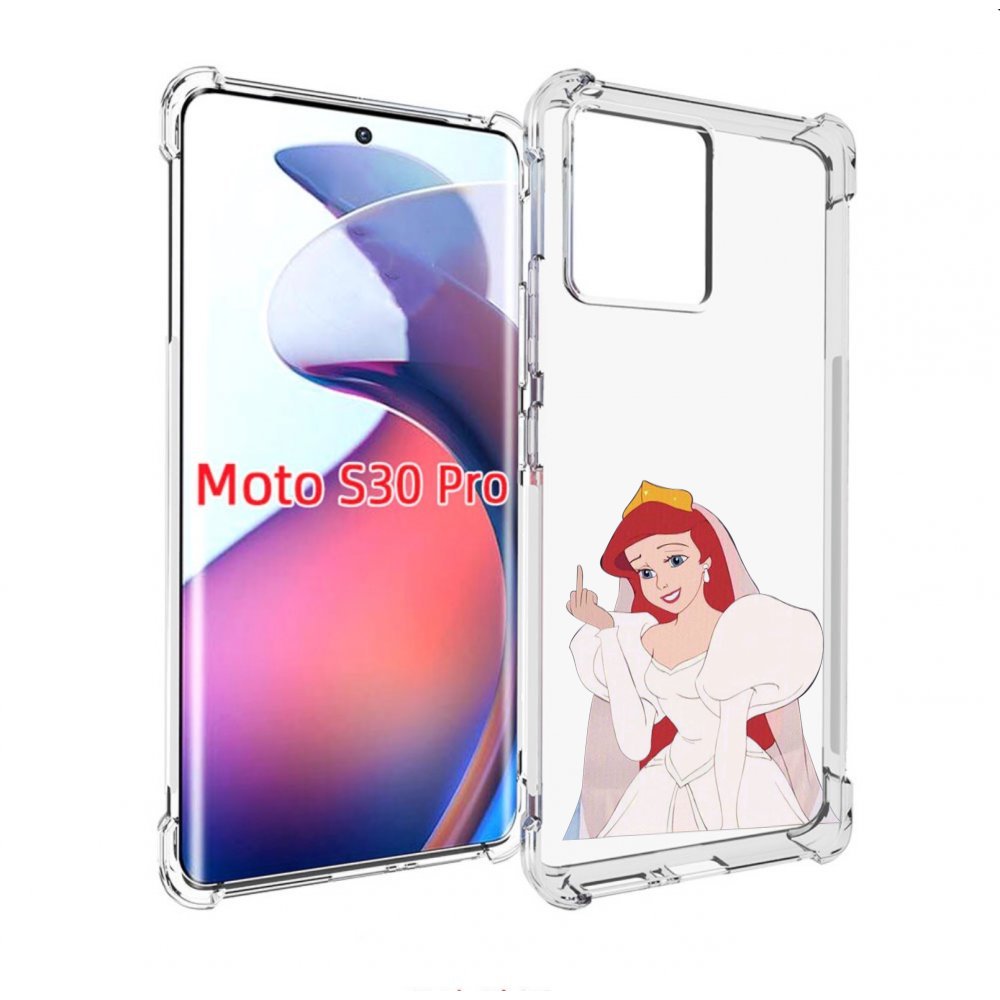 

Чехол MyPads принцесса-Русалочка-Ариель женский для Motorola Moto S30 Pro, Прозрачный, Tocco