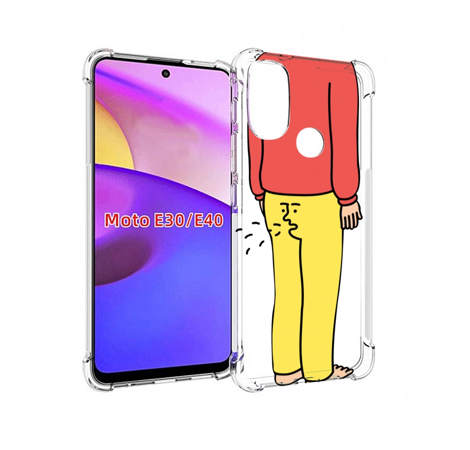 

Чехол бампер MyPads смешной-мужчина для Motorola Moto E30., Прозрачный, Tocco