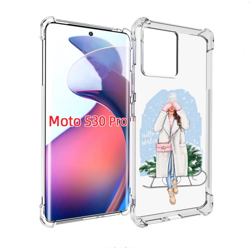 

Чехол MyPads привет-зима женский для Motorola Moto S30 Pro, Прозрачный, Tocco
