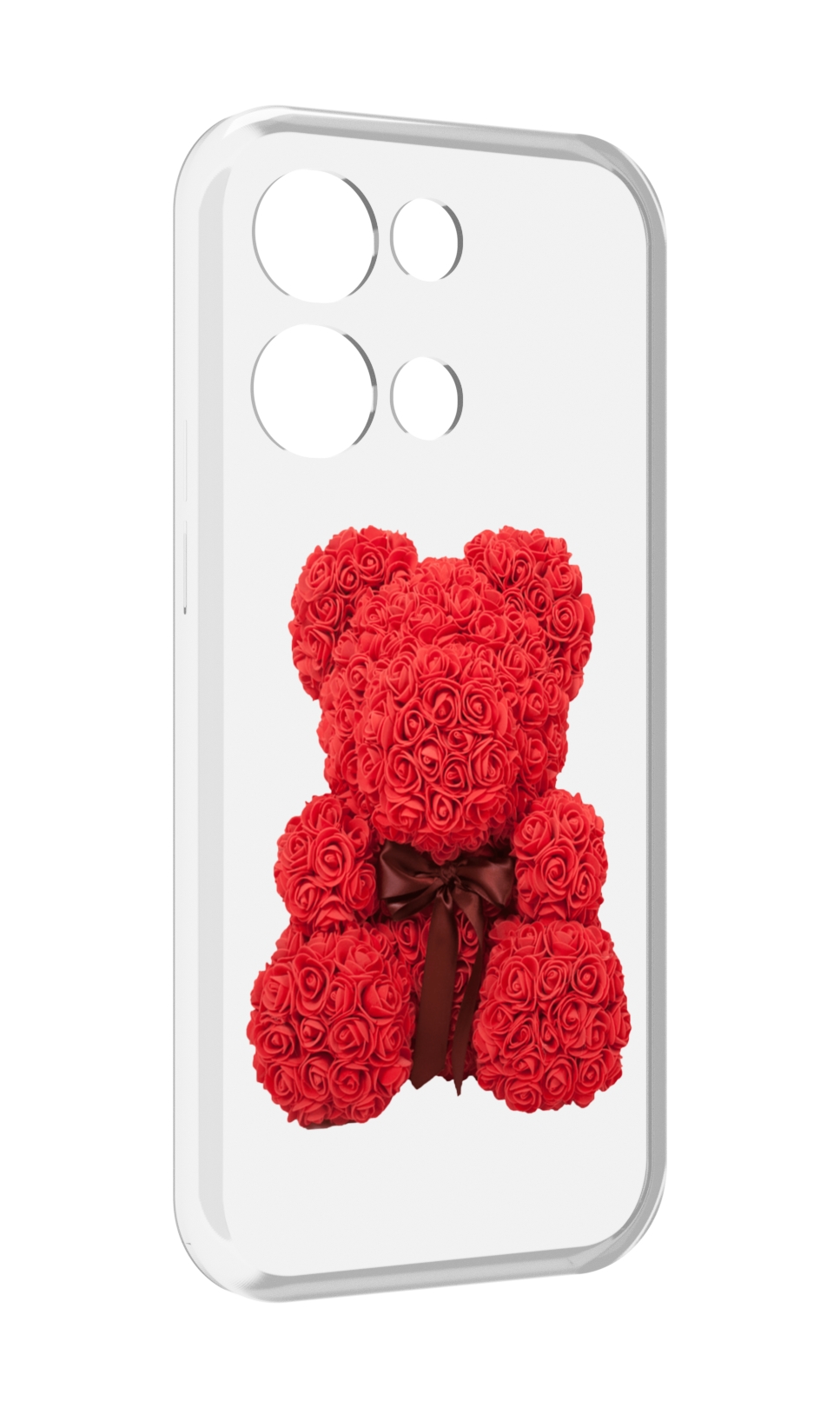 

Чехол MyPads мишка-из-розочек для OPPO Reno8 Pro, Прозрачный, Tocco