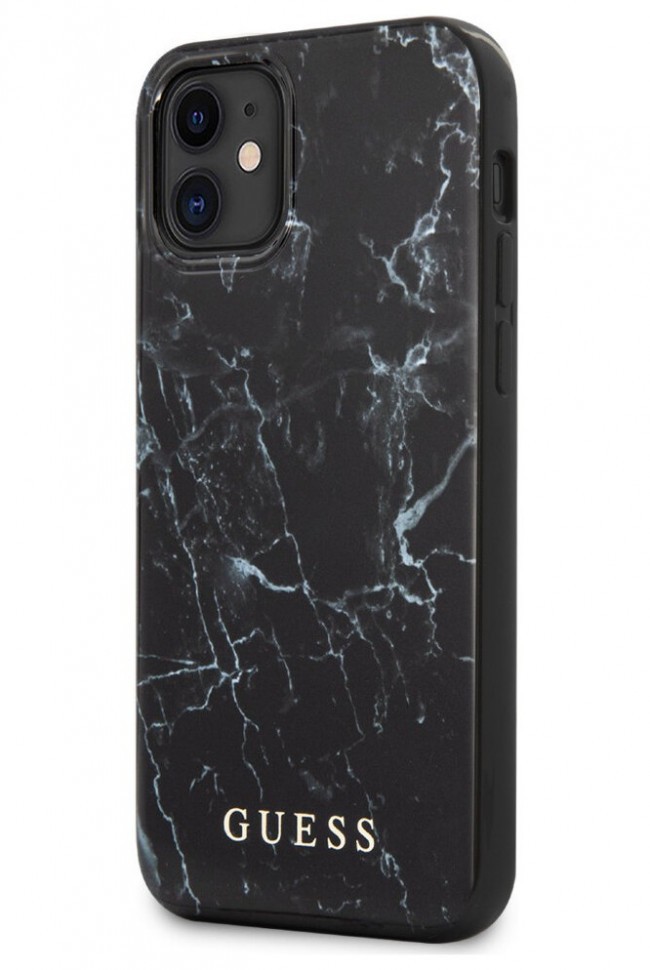 фото Чехол cg mobile guess marble design iphone 12 mini черный