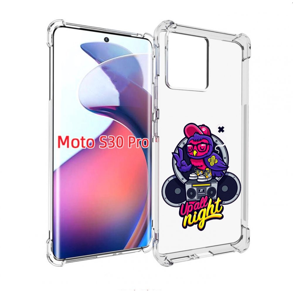 

Чехол MyPads попугай любит музыку для Motorola Moto S30 Pro, Прозрачный, Tocco