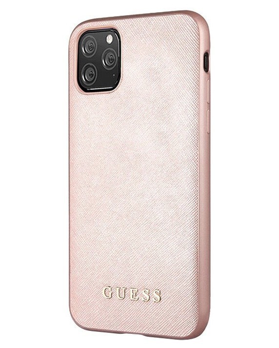 фото Чехол cg mobile guess silicone saffiano iphone 11 pro max розовый