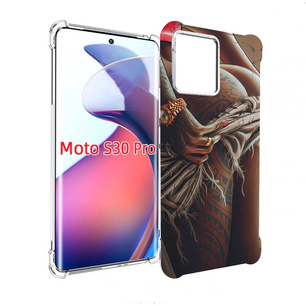 

Чехол MyPads полуголая девушка фотография женский для Motorola Moto S30 Pro, Прозрачный, Tocco