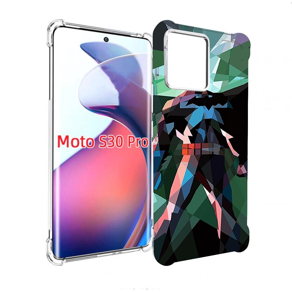 

Чехол MyPads полигональный-бэтмен-арт для Motorola Moto S30 Pro, Прозрачный, Tocco