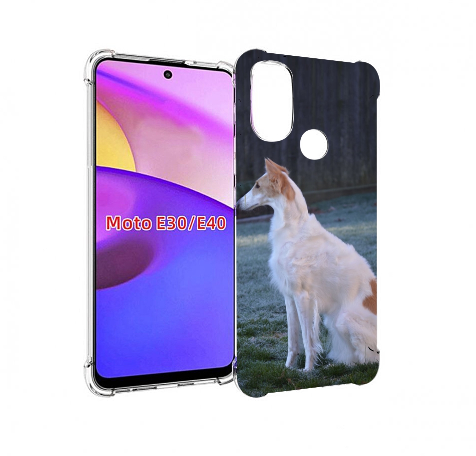 

Чехол бампер MyPads русская псовая борзая для Motorola Moto E30., Прозрачный, Tocco