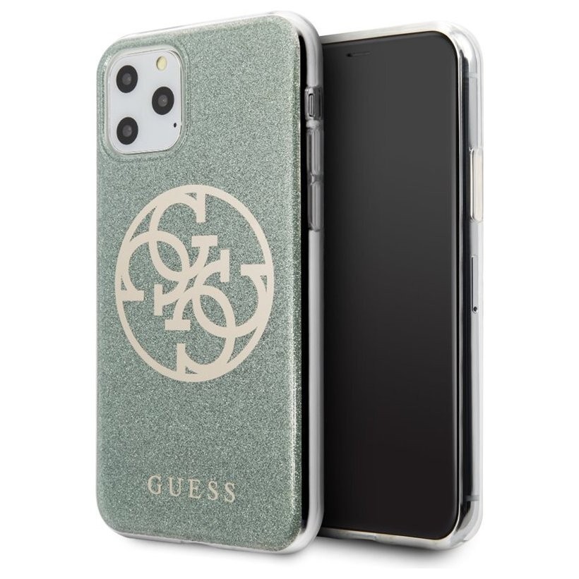 фото Чехол cg mobile guess 4g circle logo iphone 11 pro max блестящий зеленый