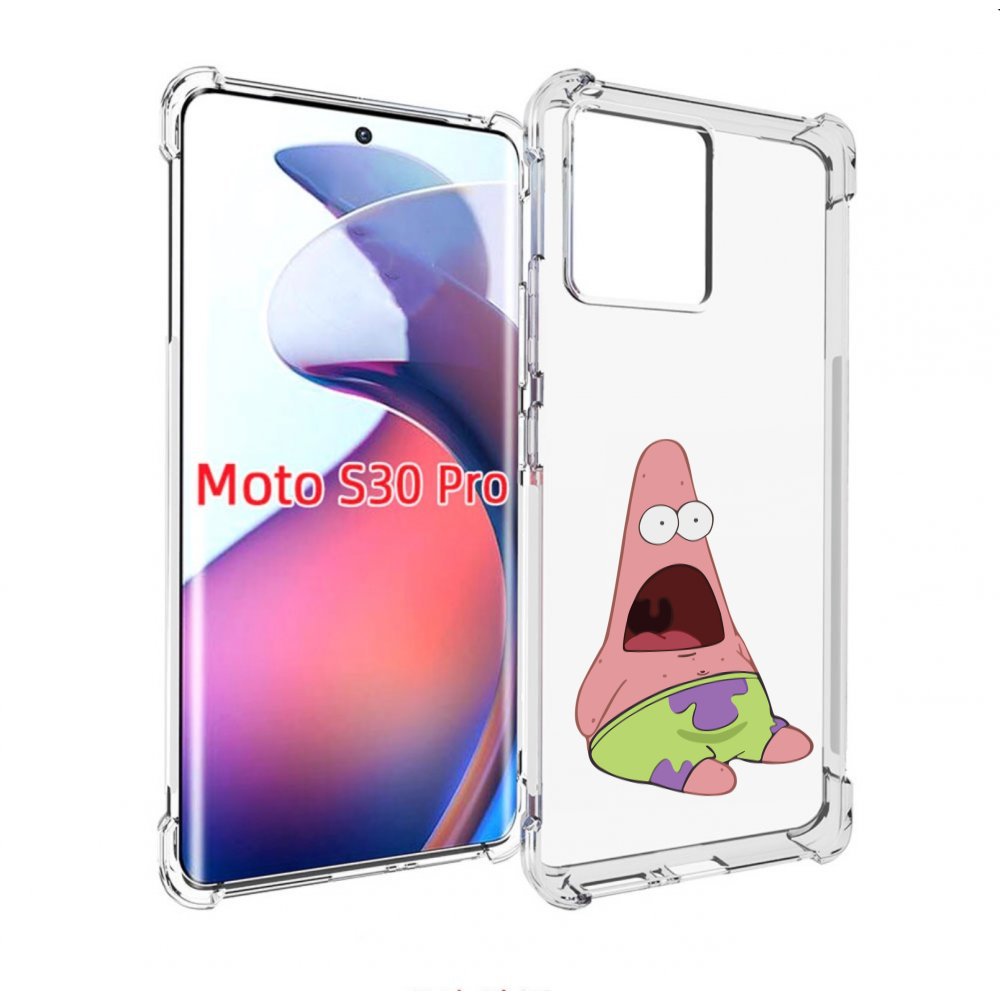 

Чехол MyPads патрик-в-шоке детский для Motorola Moto S30 Pro, Прозрачный, Tocco