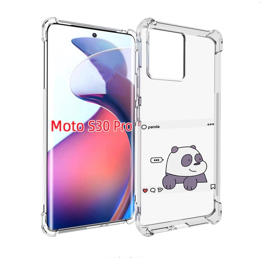 

Чехол MyPads пандочка-фотка для Motorola Moto S30 Pro, Прозрачный, Tocco