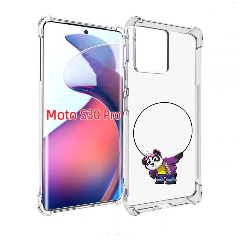 

Чехол MyPads панда-с-обручем для Motorola Moto S30 Pro, Прозрачный, Tocco