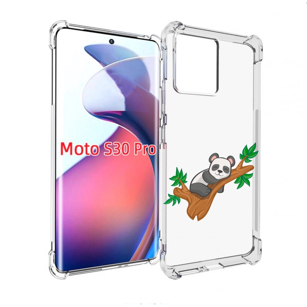 

Чехол MyPads панда-на-деревце для Motorola Moto S30 Pro, Прозрачный, Tocco