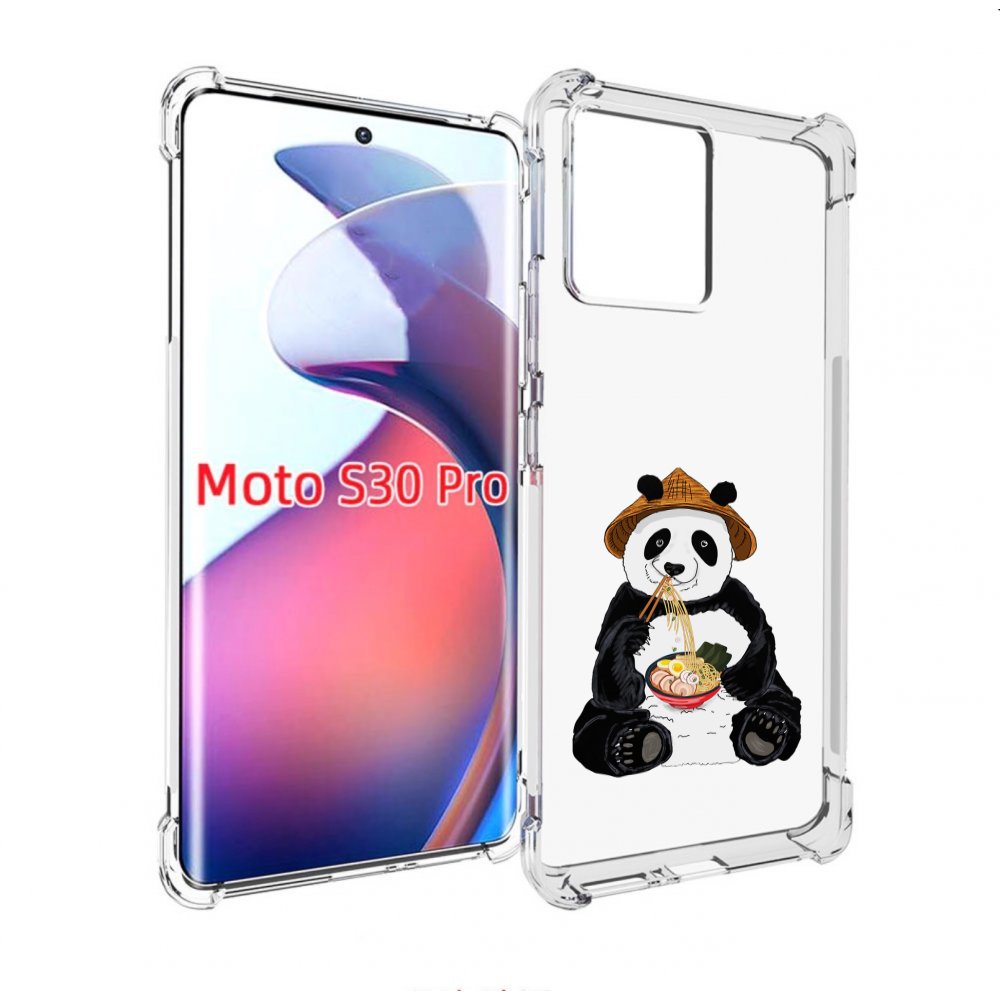 

Чехол MyPads панда-любит-лапшу для Motorola Moto S30 Pro, Прозрачный, Tocco