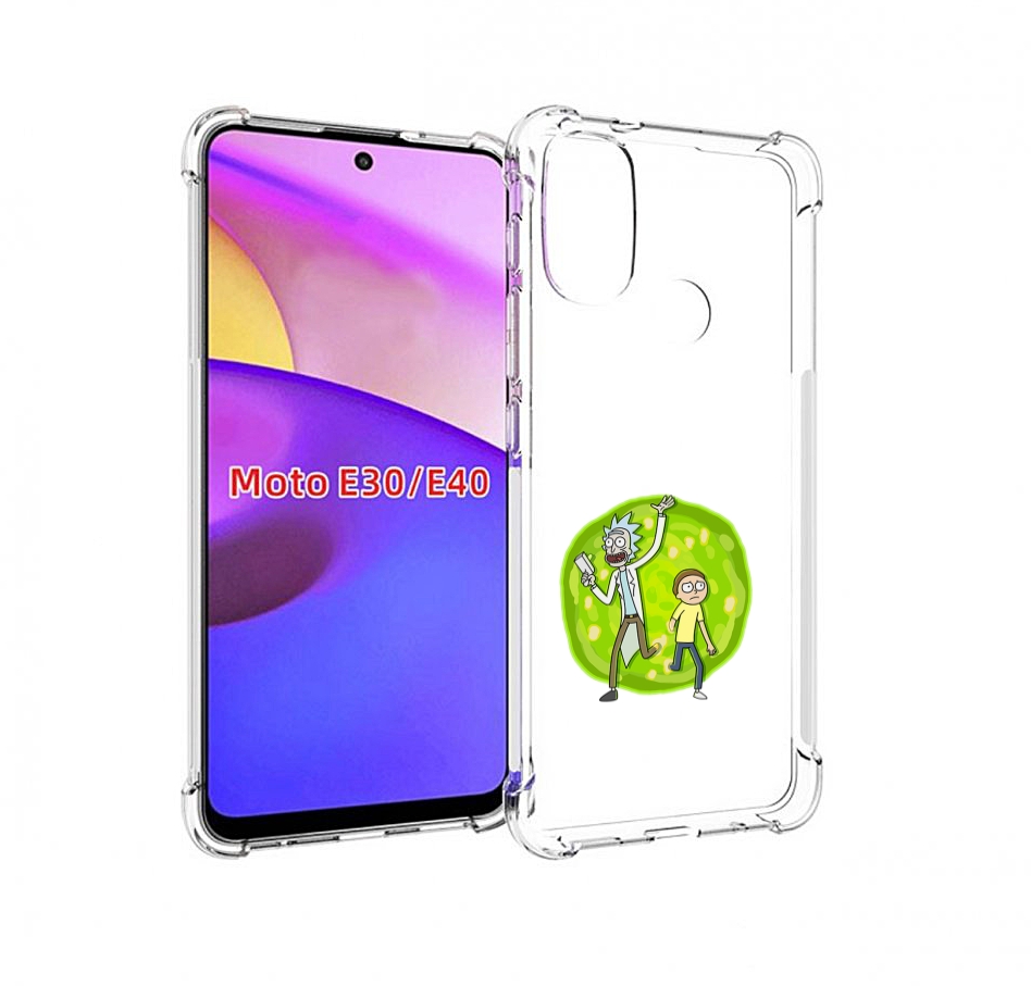 

Чехол бампер MyPads рик-и-морти-в-кружке для Motorola Moto E30., Прозрачный, Tocco