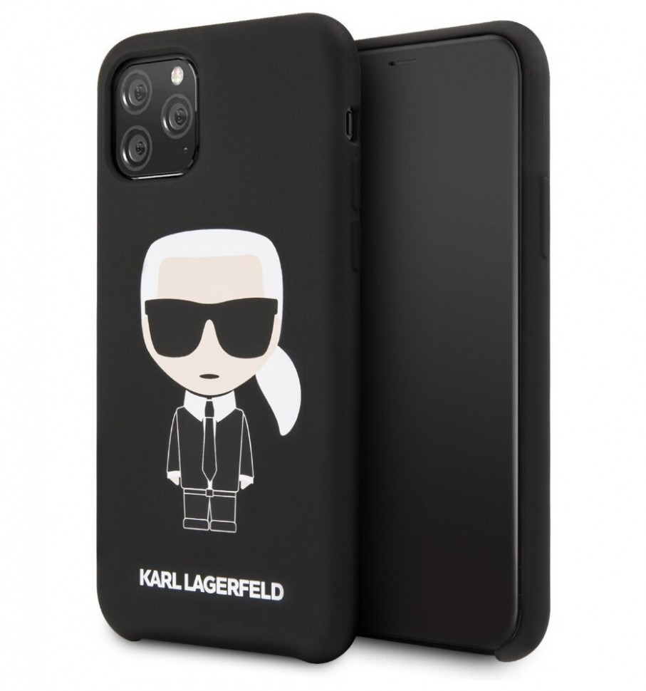 фото Чехол cg mobile karl lagerfeld liquid silicone iconic karl iphone 11 pro черный