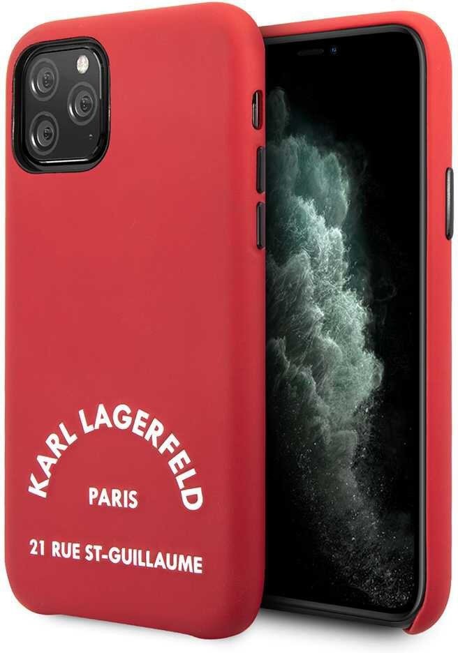 фото Чехол cg mobile karl lagerfeld leather rue saint guillaume iphone 11 pro красный