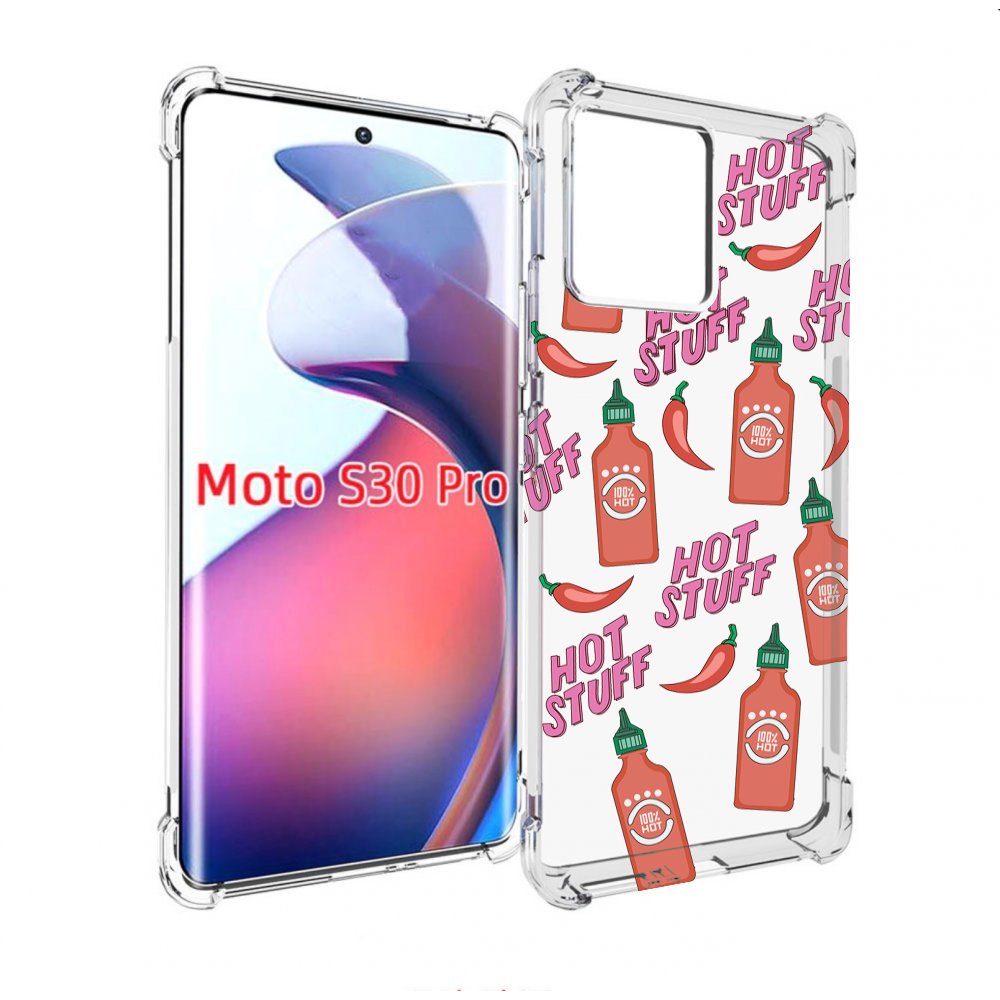 

Чехол MyPads острые-перчики для Motorola Moto S30 Pro, Прозрачный, Tocco