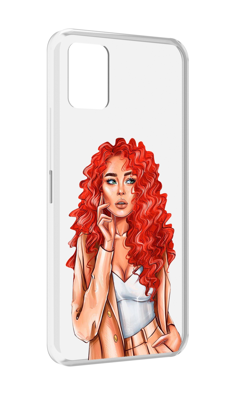 

Чехол MyPads девушка-с-яркими-волосами женский для Umidigi Power 5, Прозрачный, Tocco