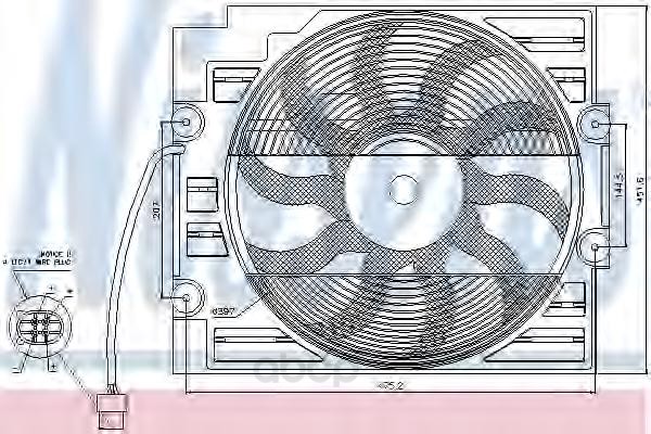 

Вентилятор охлаждения двигателя Nissens 85421