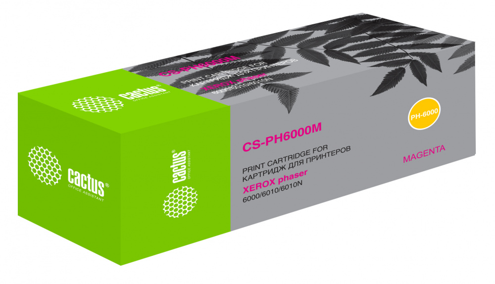 

Картридж CACTUS 106R01632 Magenta для принтера Xerox, Пурпурный, 106R01632 Magenta