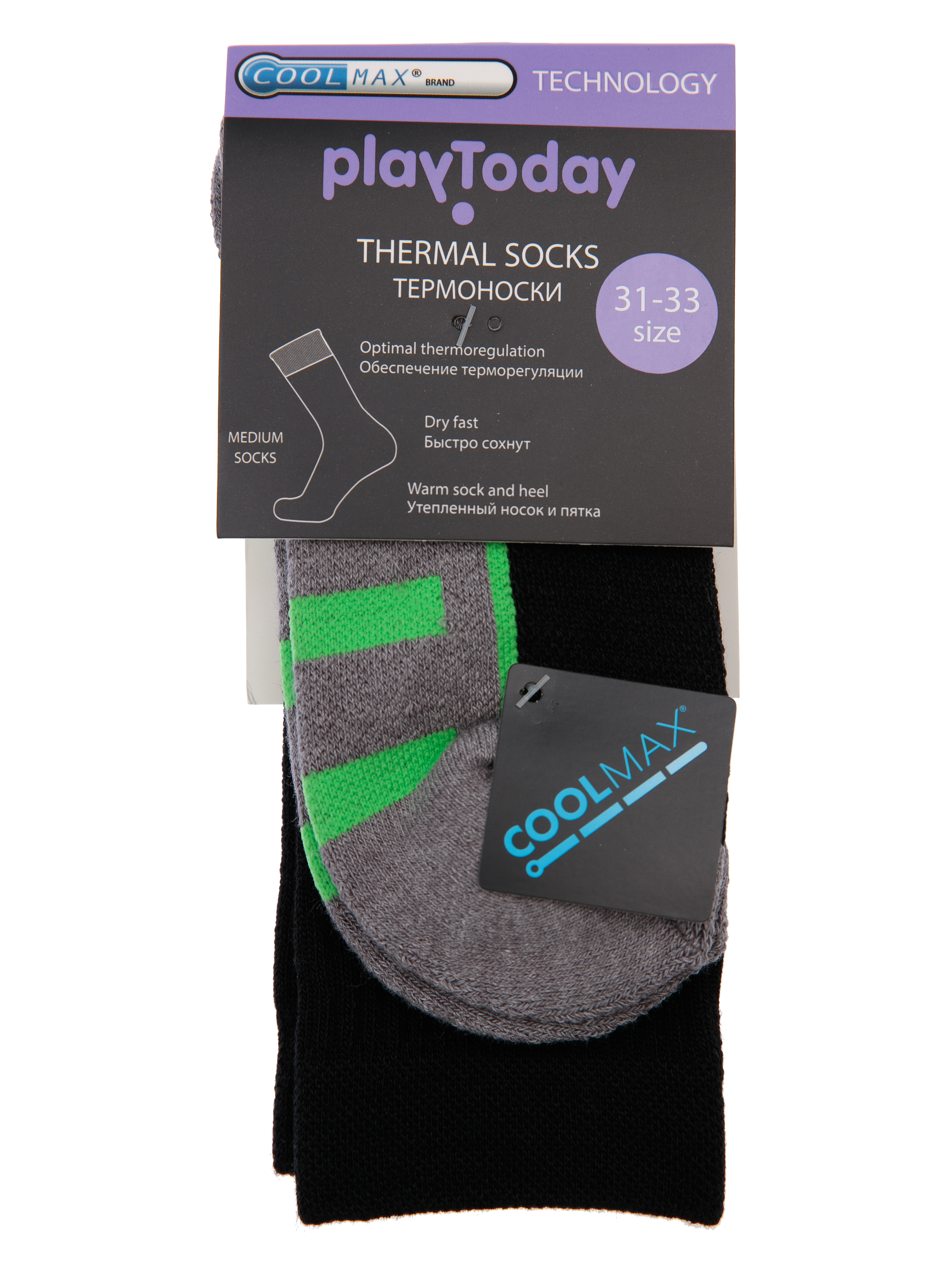 

Термоноски PlayToday 32112337 цв. разноцветный р. 25, 32112337