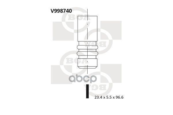 

Клапан выпускной BGA v998740