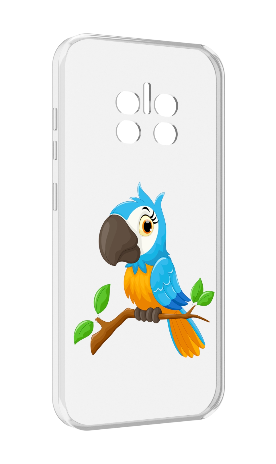 

Чехол MyPads попугайчик детский для Doogee V11, Прозрачный, Tocco