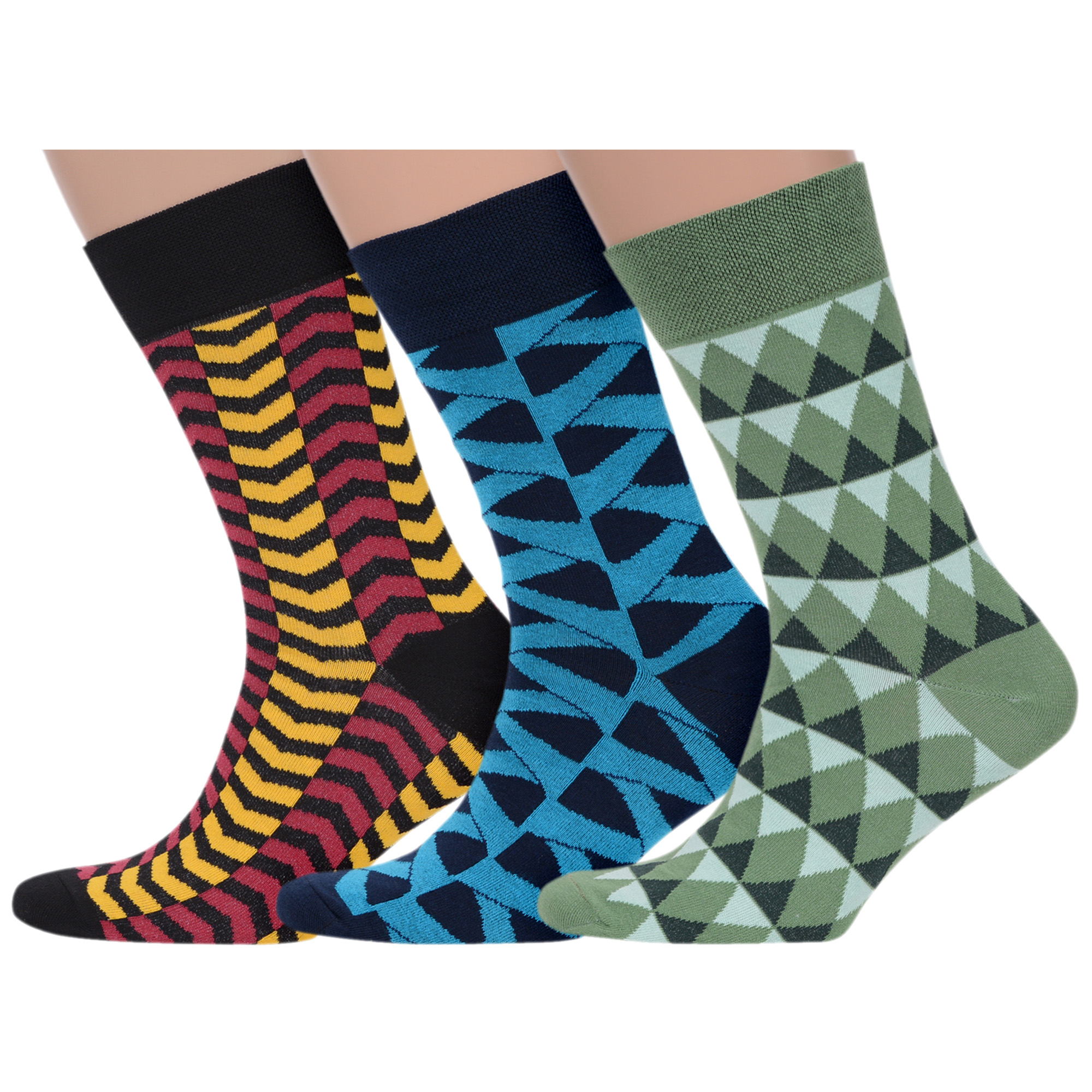 

Комплект носков мужских MoscowSocksClub msk3-М40 разноцветных 25, msk3-М40