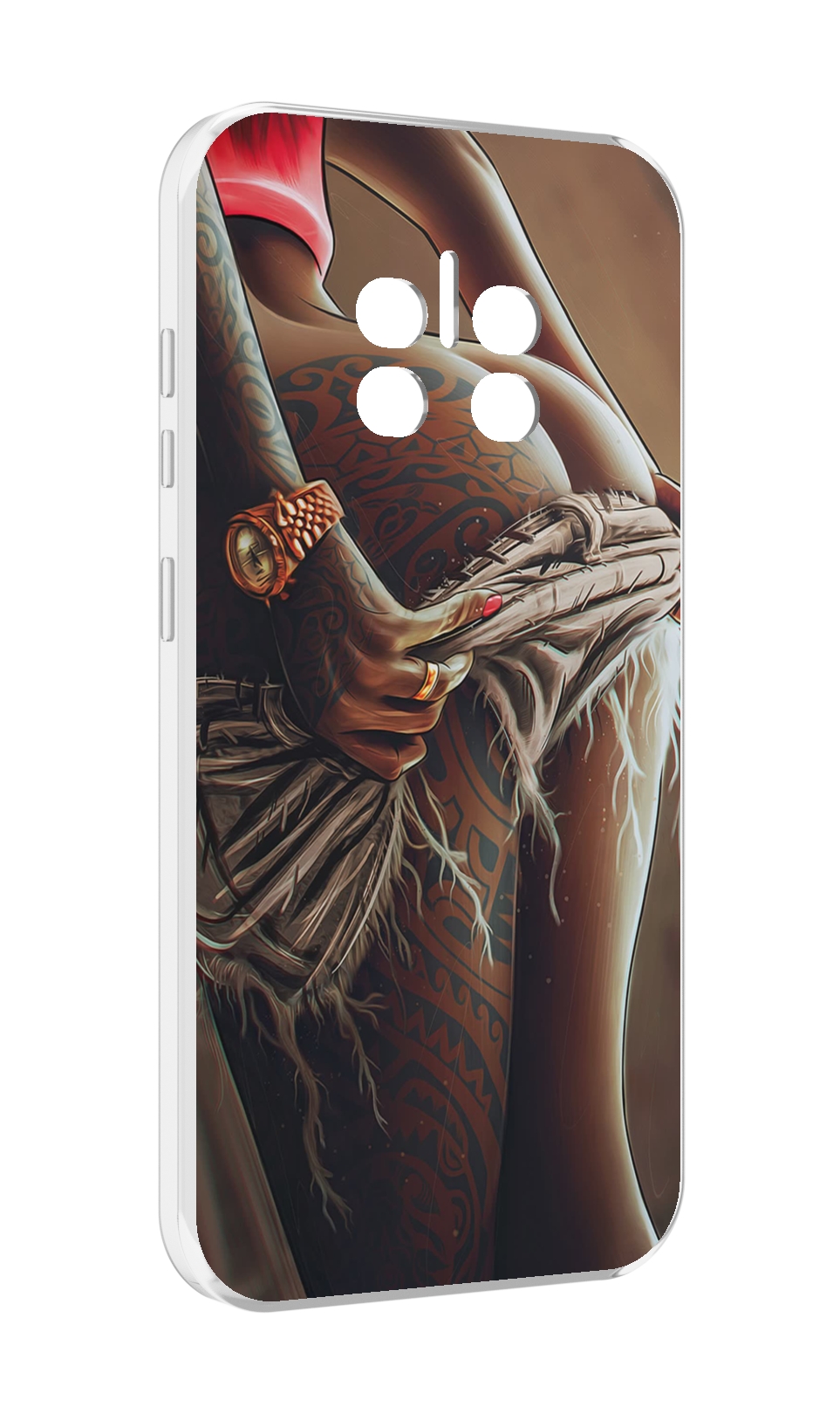 

Чехол MyPads полуголая девушка фотография женский для Doogee V11, Прозрачный, Tocco