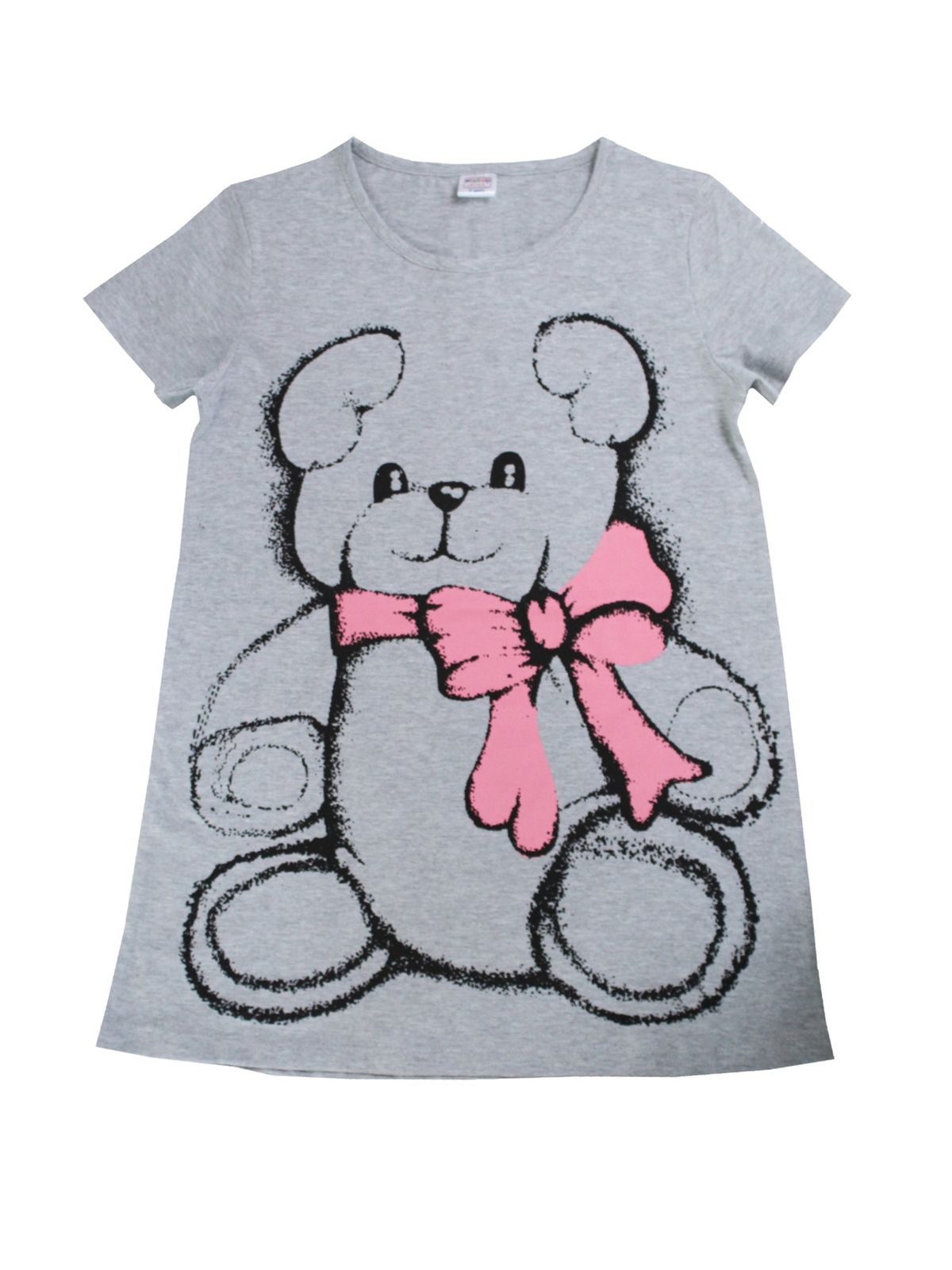 

Ночная сорочка для девочек Bonito kids цв. серый меланж р.128 6517-01, 6517-01