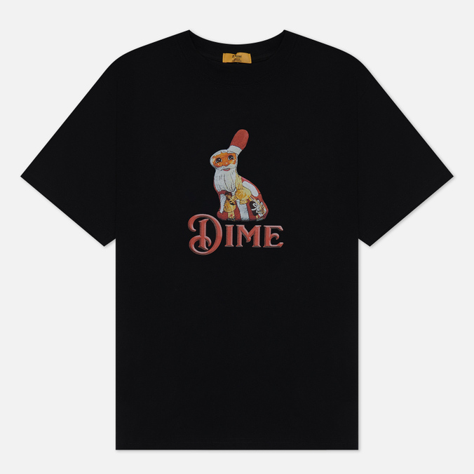 

Футболка мужская Dime Santa Bunny черная 2XL, Santa Bunny