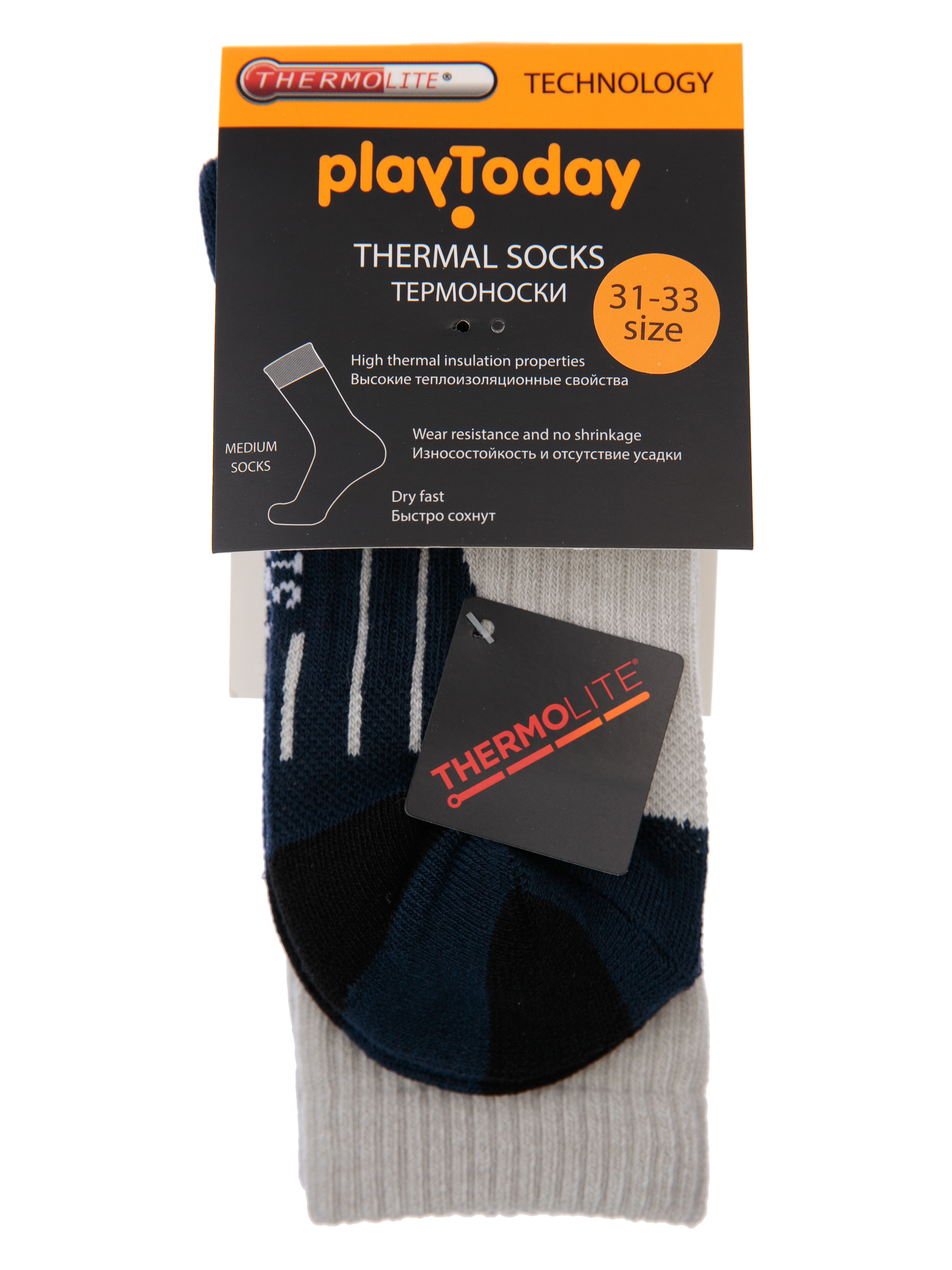 

Термоноски PlayToday 32112327 цв. разноцветный р. 25, 32112327