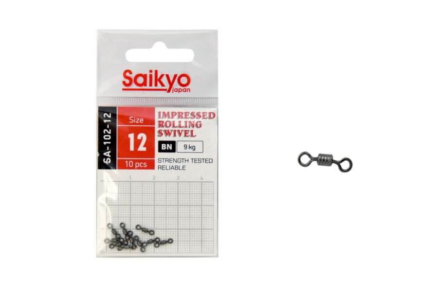 

Вертлюг Saikyo SA-102-12 ( 1упк. по 10 шт.), Черный