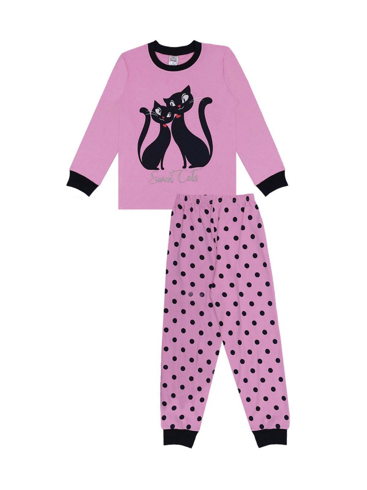 

Пижама для девочек Bonito kids цв. розовый р.128 6538-01, 6538-01