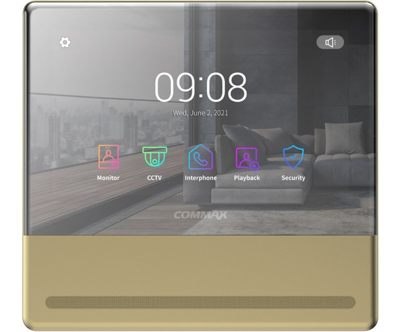 Адаптированный видеодомофон COMMAX CDV-70QT/VZ (Золото)