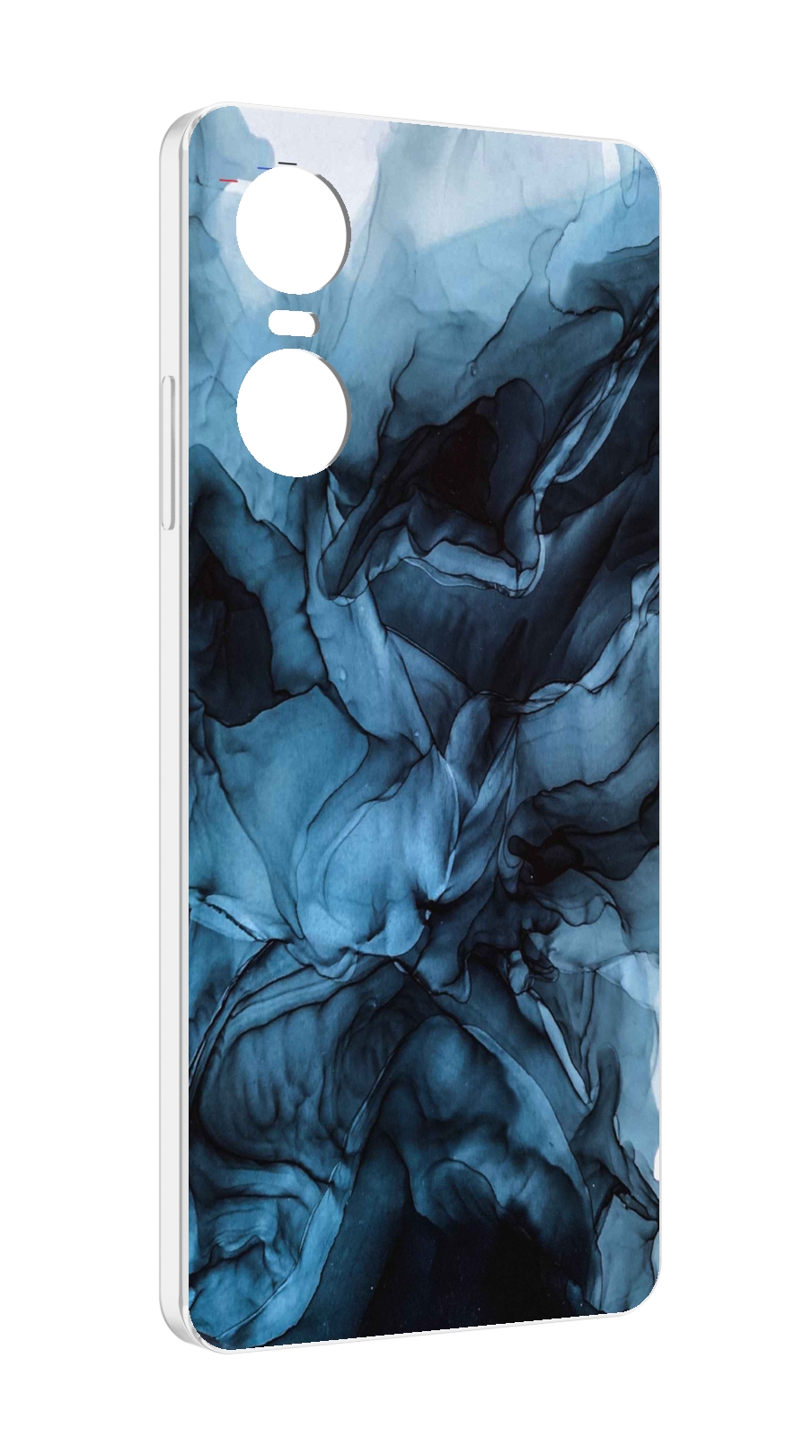 

Чехол MyPads голубой дымок для Tecno Pop 6 Pro, Прозрачный, Tocco