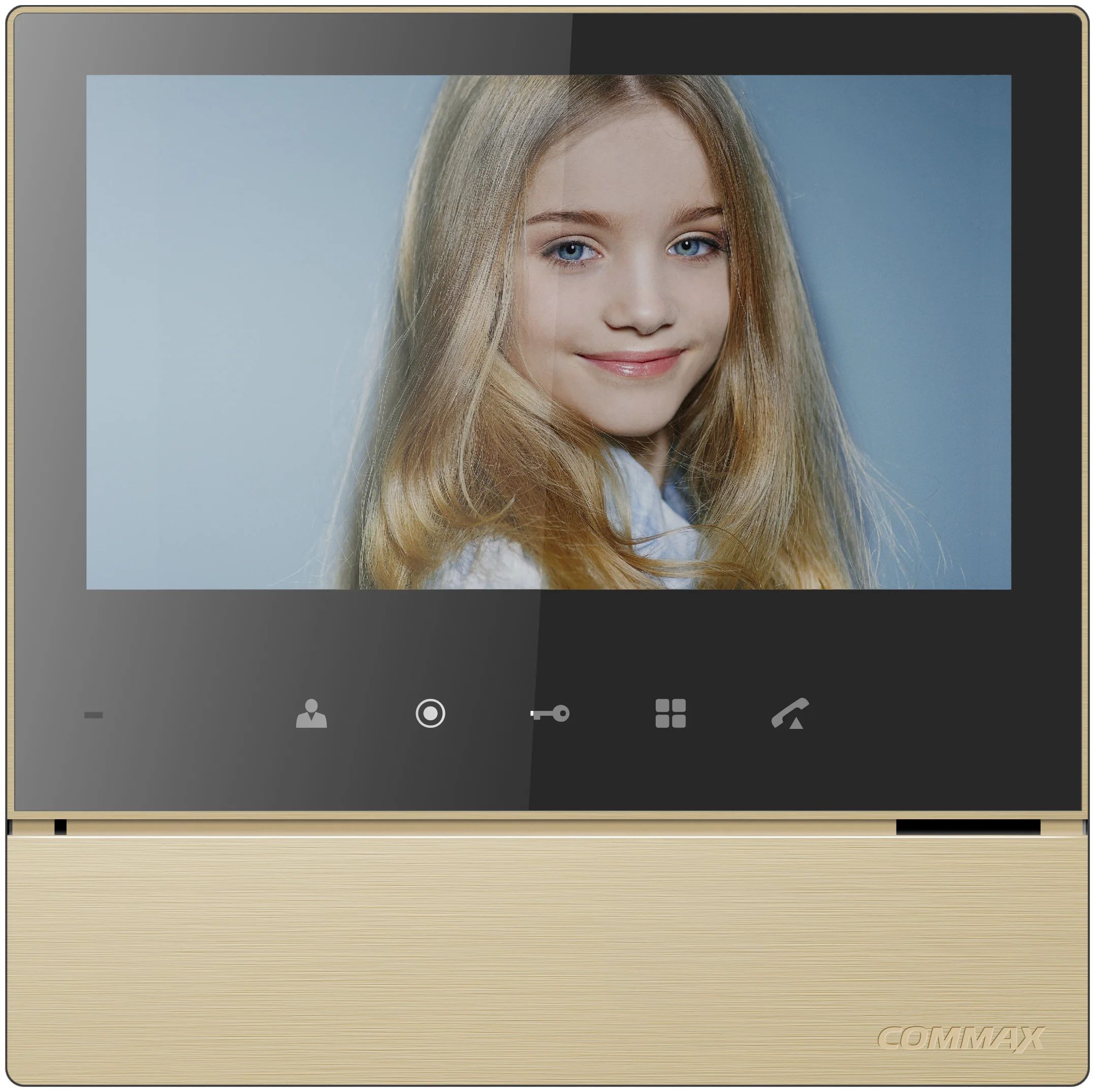 Адаптированный видеодомофон COMMAX CDV-70H2/VZ золото Black Smog сифон для раковины с черным донным клапаном без перелива s sd12 black