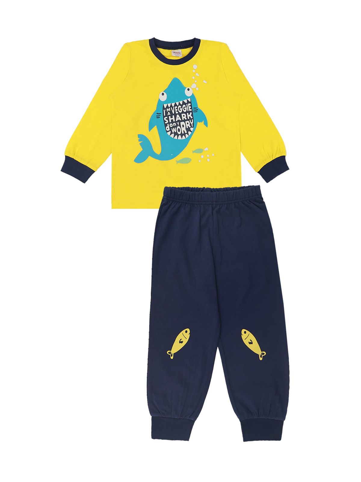 

Пижама для мальчиков Bonito kids цв. желтый р.116 6545-01, 6545-01
