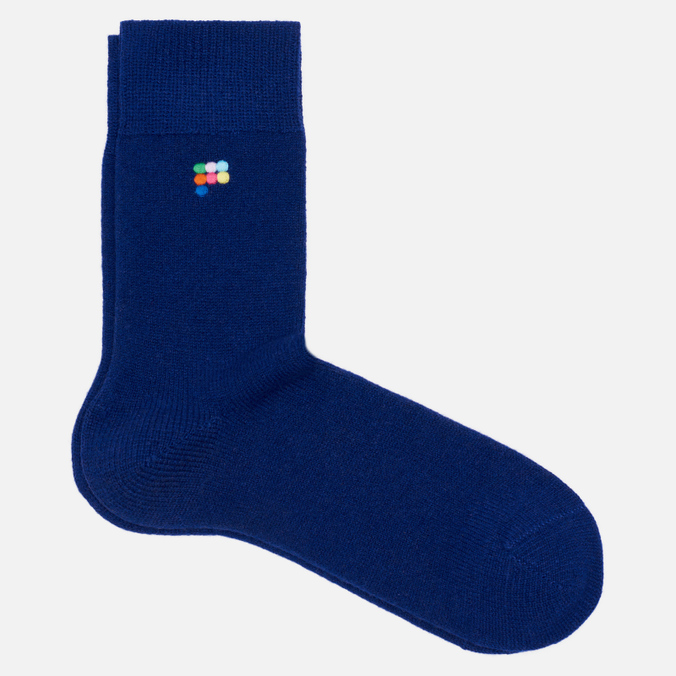 

Носки унисекс PANGAIA Recycled Cashmere синие 37-40, Recycled Cashmere