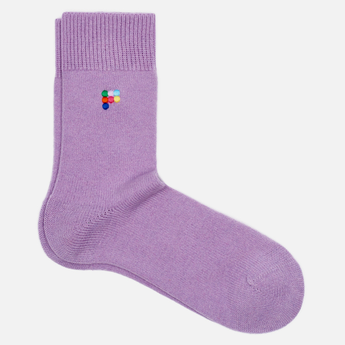 

Носки унисекс PANGAIA Recycled Cashmere фиолетовые 41-45, Recycled Cashmere