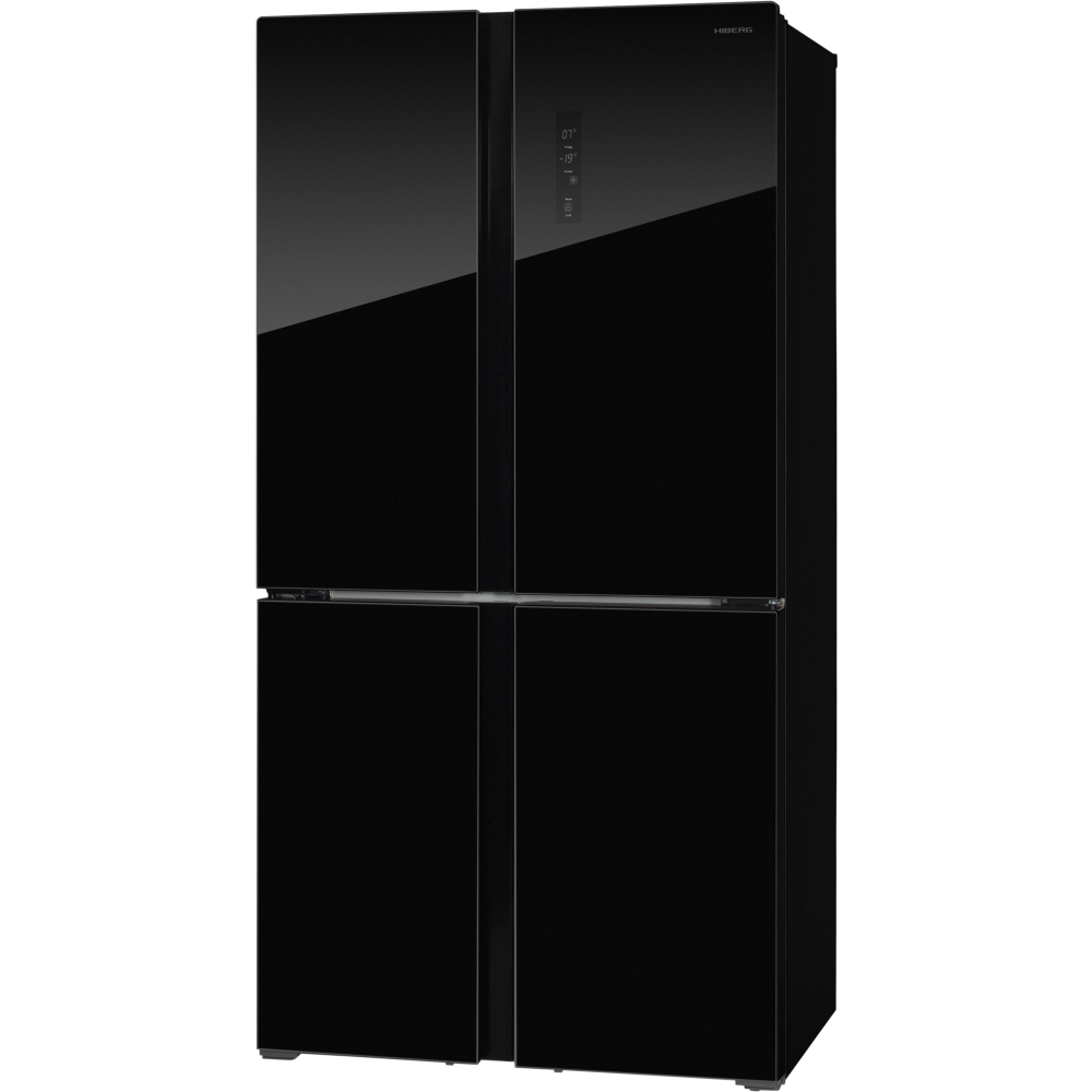 Холодильник Hiberg RFQ-555DX NFGB черный кружка 390 мл стекло б рыба air shape