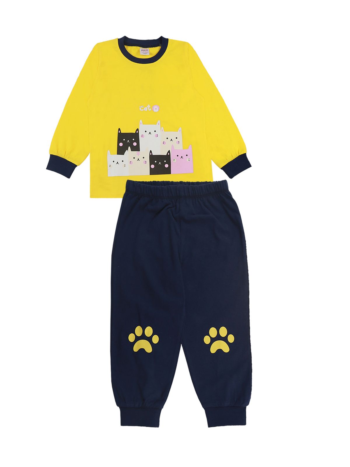 

Пижама для девочек Bonito kids цв. желтый р.122 6539-01, 6539-01
