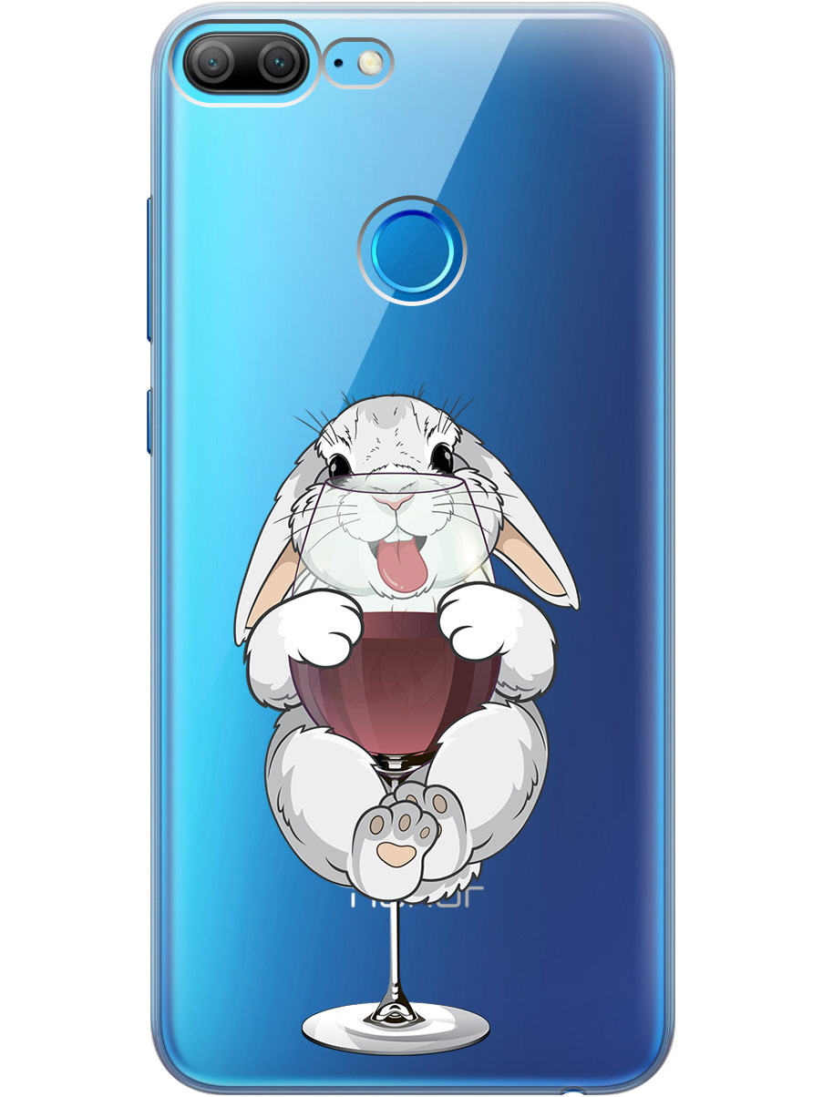 

Силиконовый чехол на Honor 9 Lite с принтом "Кролик и бокал", Прозрачный;белый;бордовый, 717568475