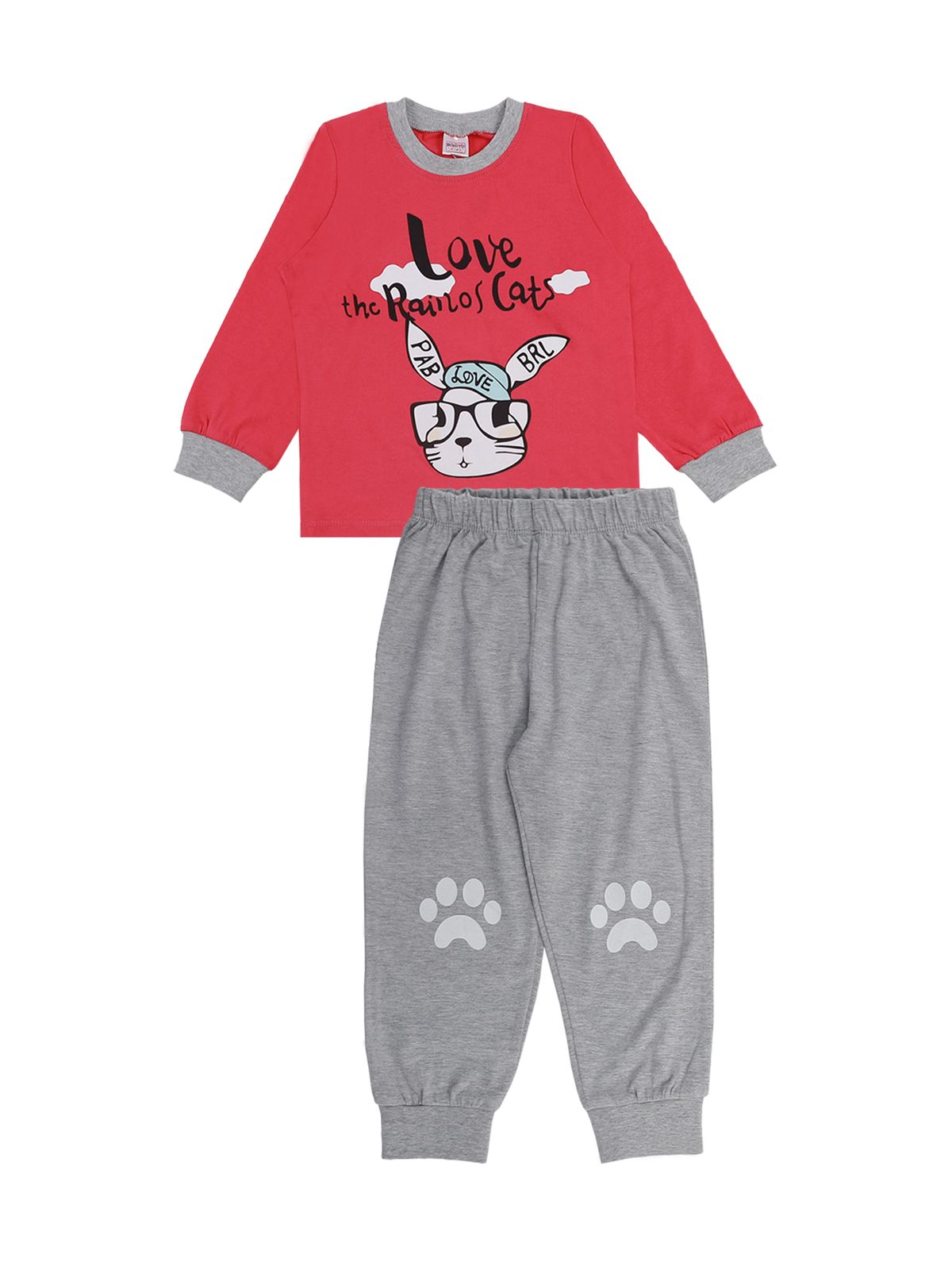 

Пижама для девочек Bonito kids цв. малиновый р.104 6541-01, 6541-01