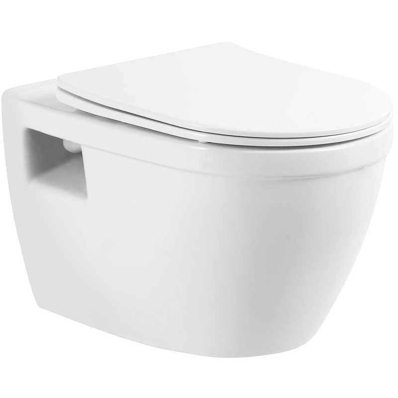 

Унитаз подвесной BelBagno Loto BB070CHR/SC с сиденьем в комплекте, белый