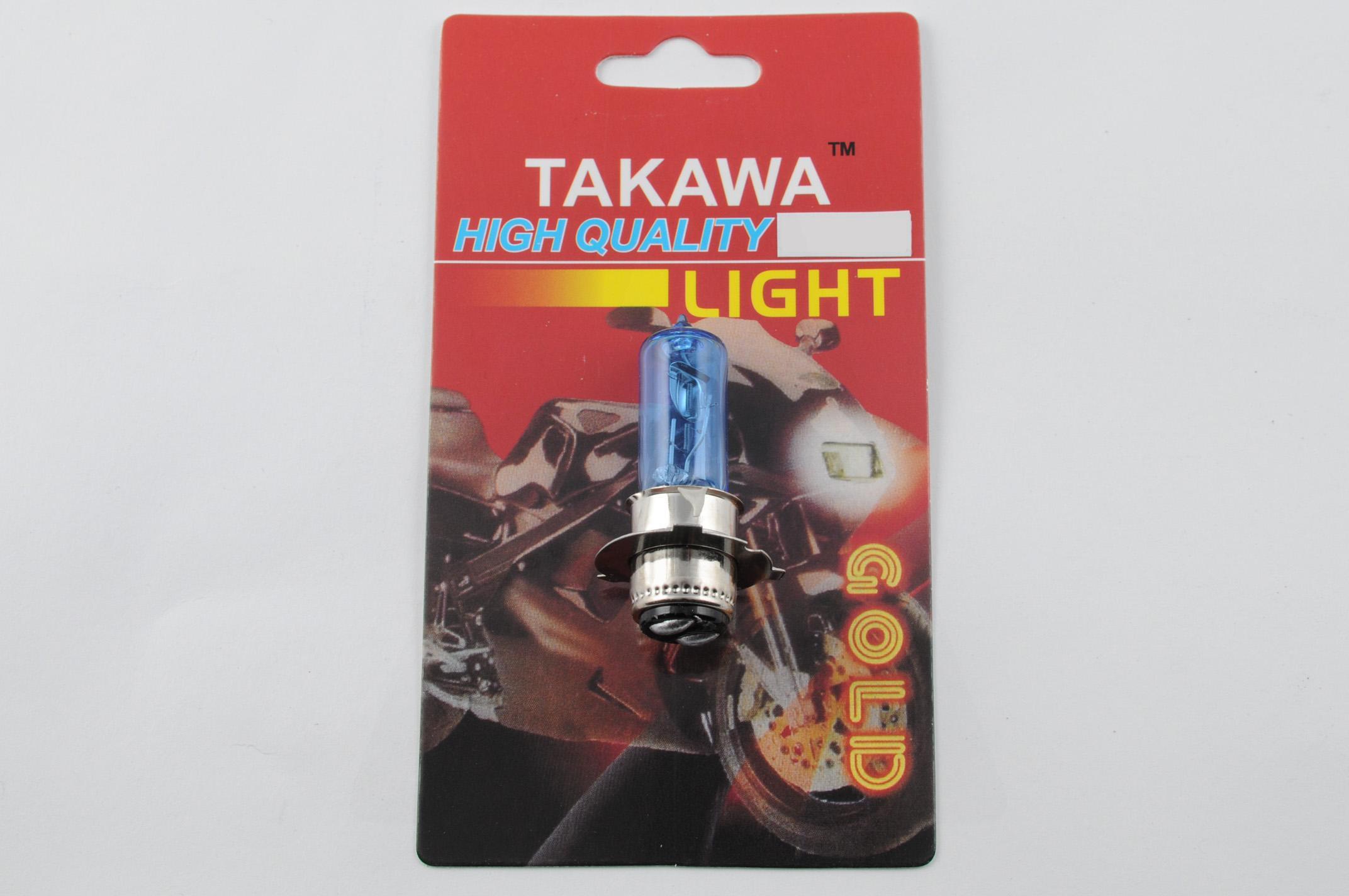 Лампа P15D-25-3 (3 уса) 12V 50W/50W ( белая) (блистер) TAKAWA (mod:A)