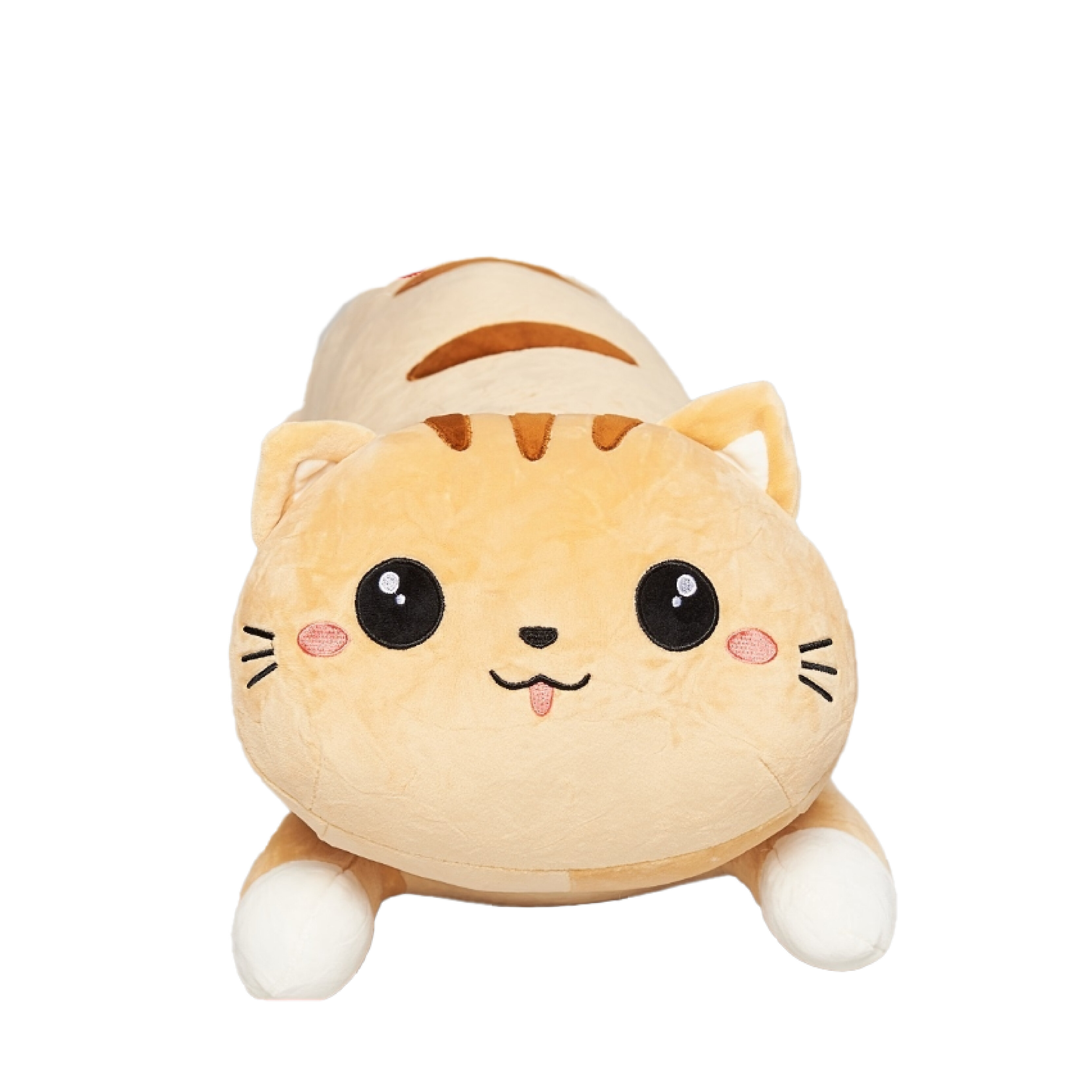 

Мягкая игрушка La-LaLand Кот-сосиска лежачий, рыжий, 50 см, Оранжевый, Кот-сосиска лежачи
